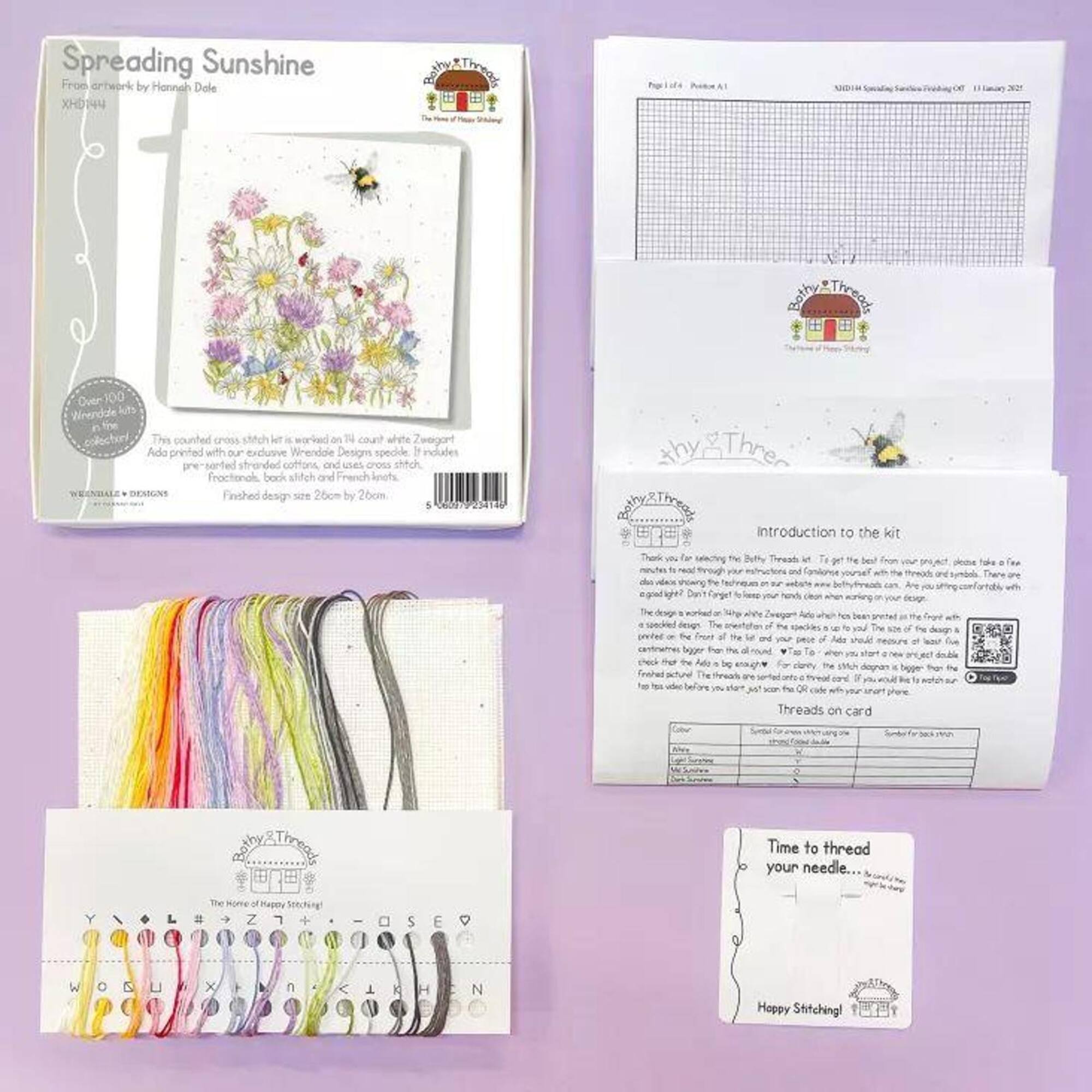 Bothy Threads Spreading Sunshine Counted Cross Stitch Kit